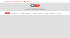 Desktop Screenshot of betz-immo.com